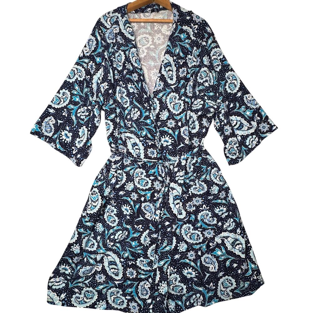 VERA BRADLEY KNIT ROBE NORTH SHORE‎ PAISLEY 2XL
